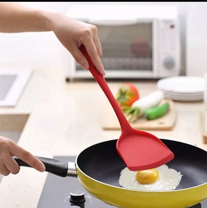 Multifunctional Non-Stick Silicone Spatula, Egg Fish Frying Pan Scoop, Fried Showel Cooking Utensil, Heat Resistant Silicone Spatula Multifunctional Non-Stick Silicone Spatula, Egg Fish Frying Pan Scoop, Fried Showel Cooking Utensil, Heat Resistant Silicone Spatula